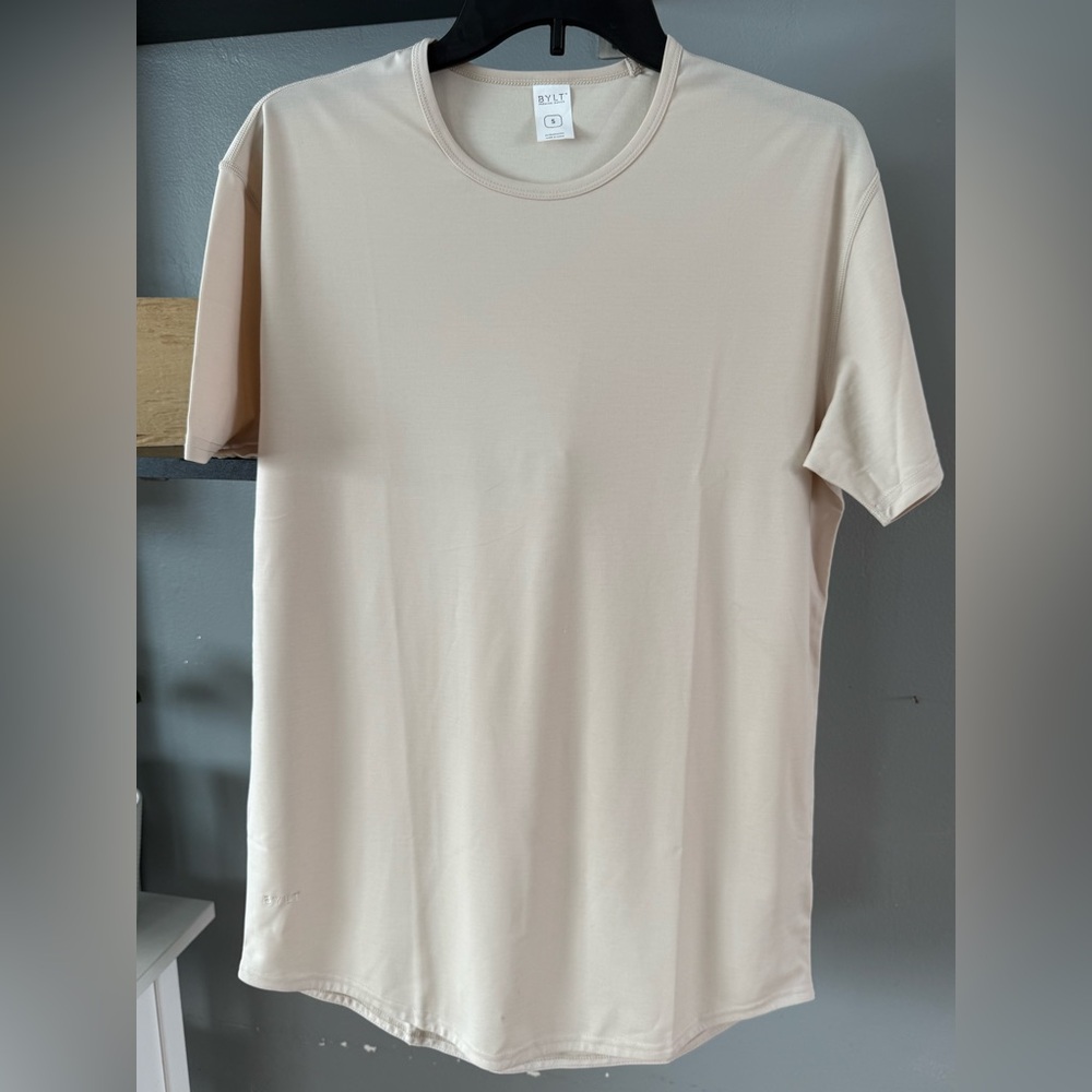 BYLT Basics Cream Short Sleeve Tee